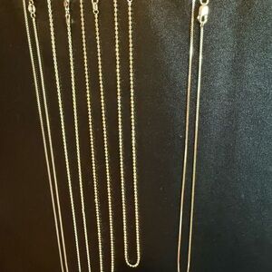ROSE GOLD 14K plated over .925 Sterling Silver, 16” box chain